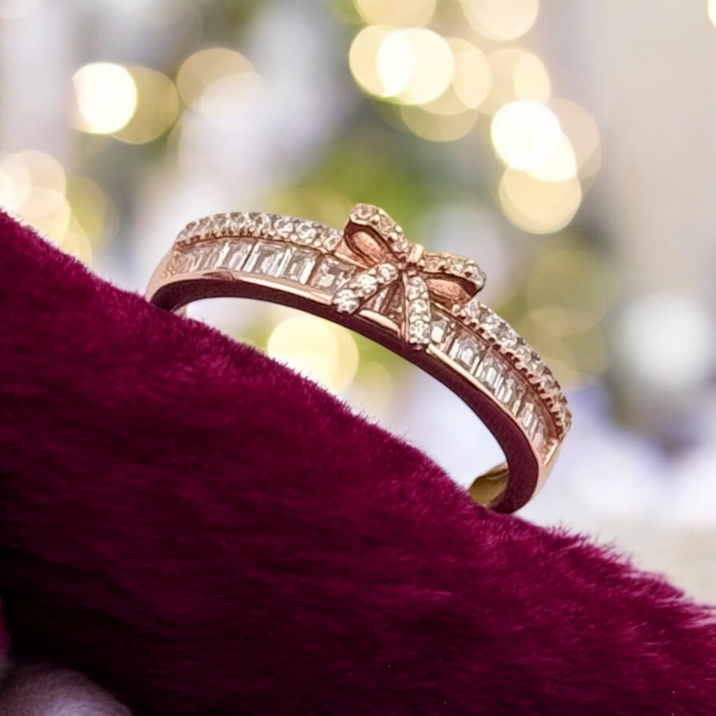 Adjustable Knotty Knot Ring - Silver and Rose Gold