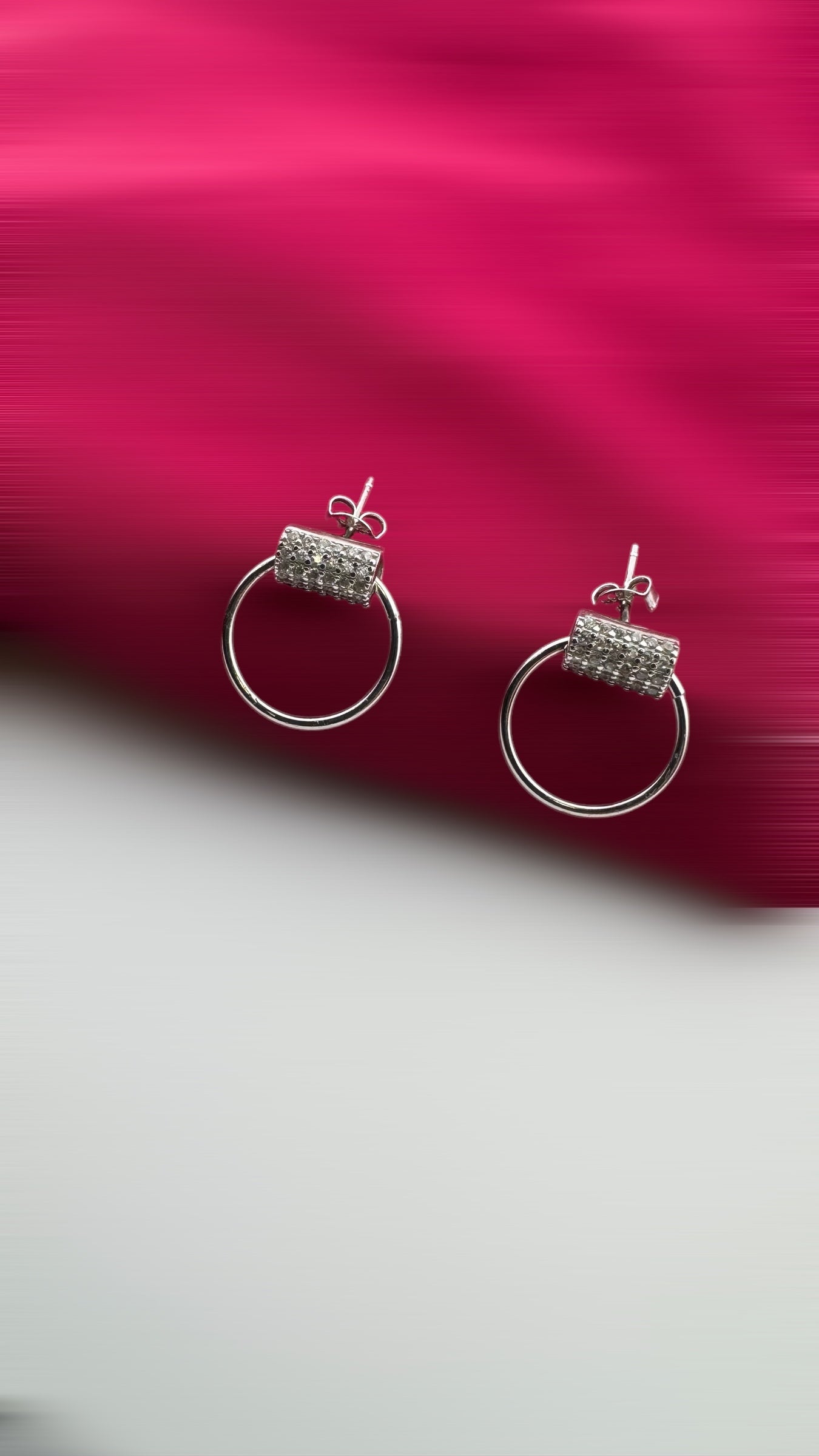 Ring stud Hanging Earrings