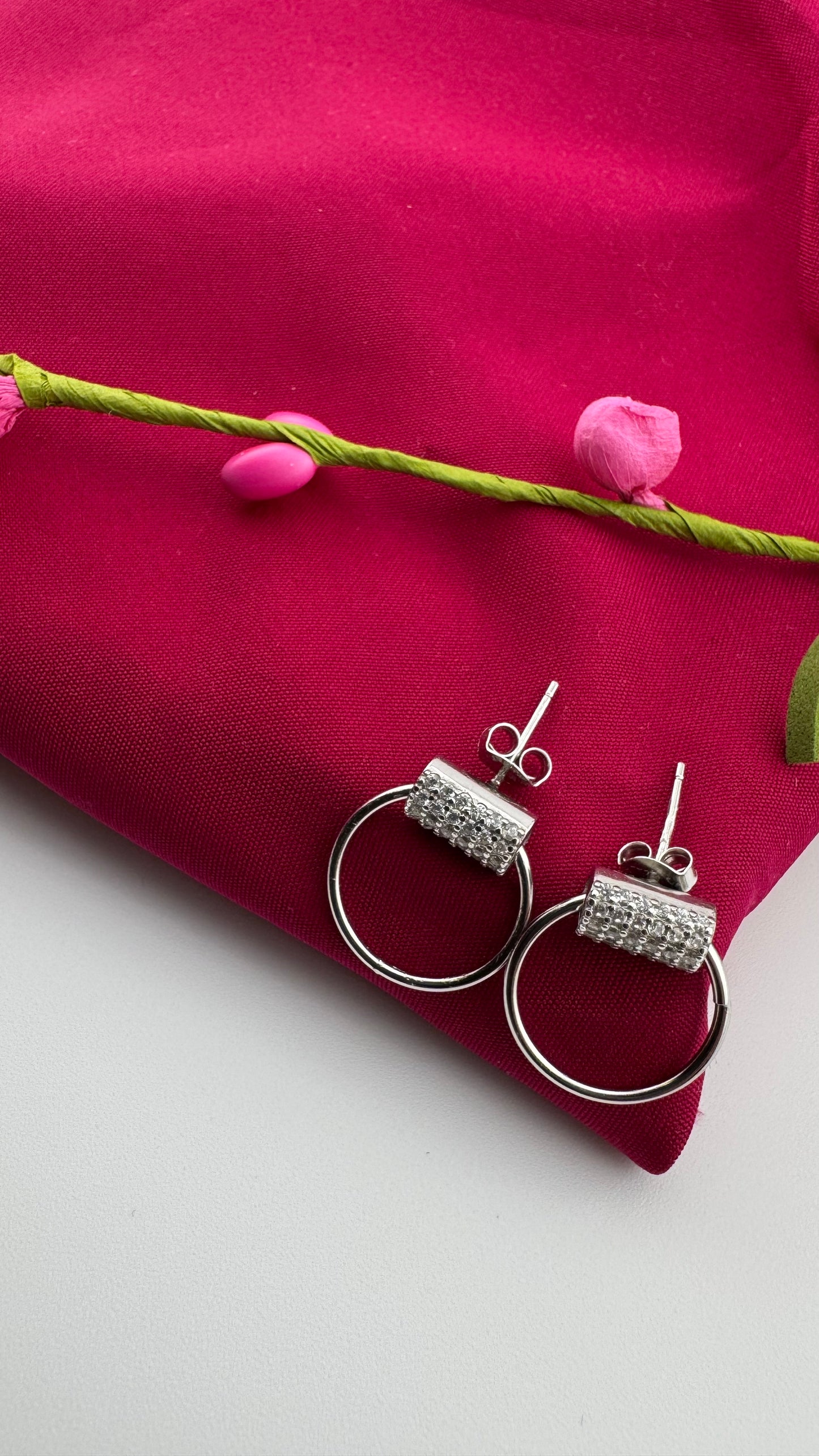 Ring stud Hanging Earrings