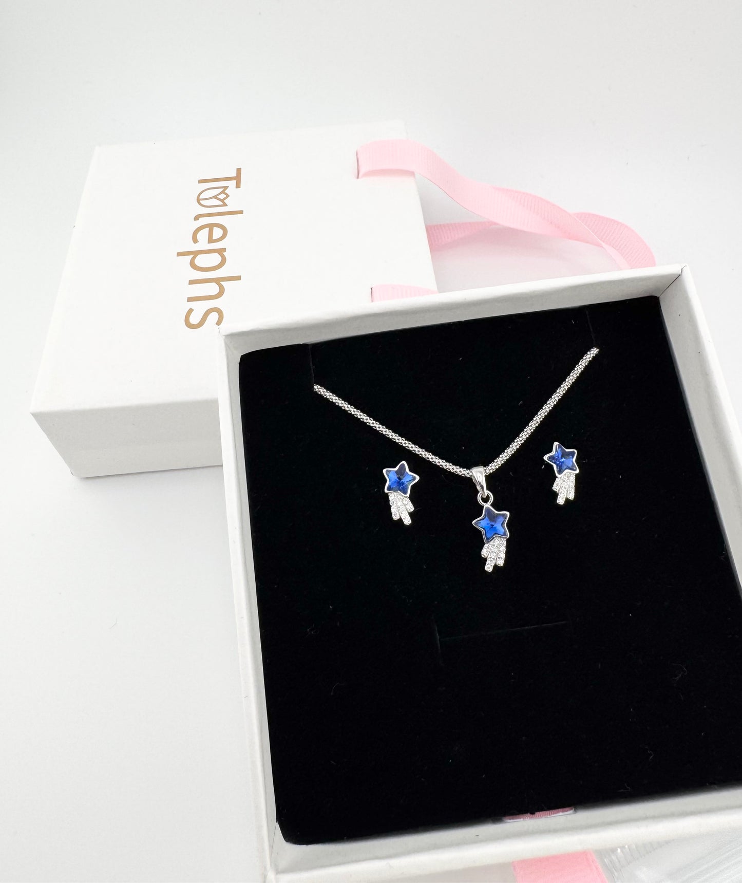 Blue Star Aurora Pendant Set